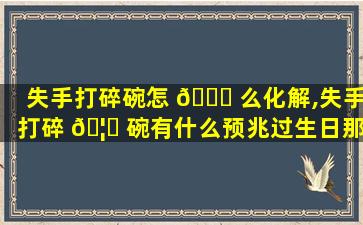 失手打碎碗怎 🍀 么化解,失手打碎 🦍 碗有什么预兆过生日那天
